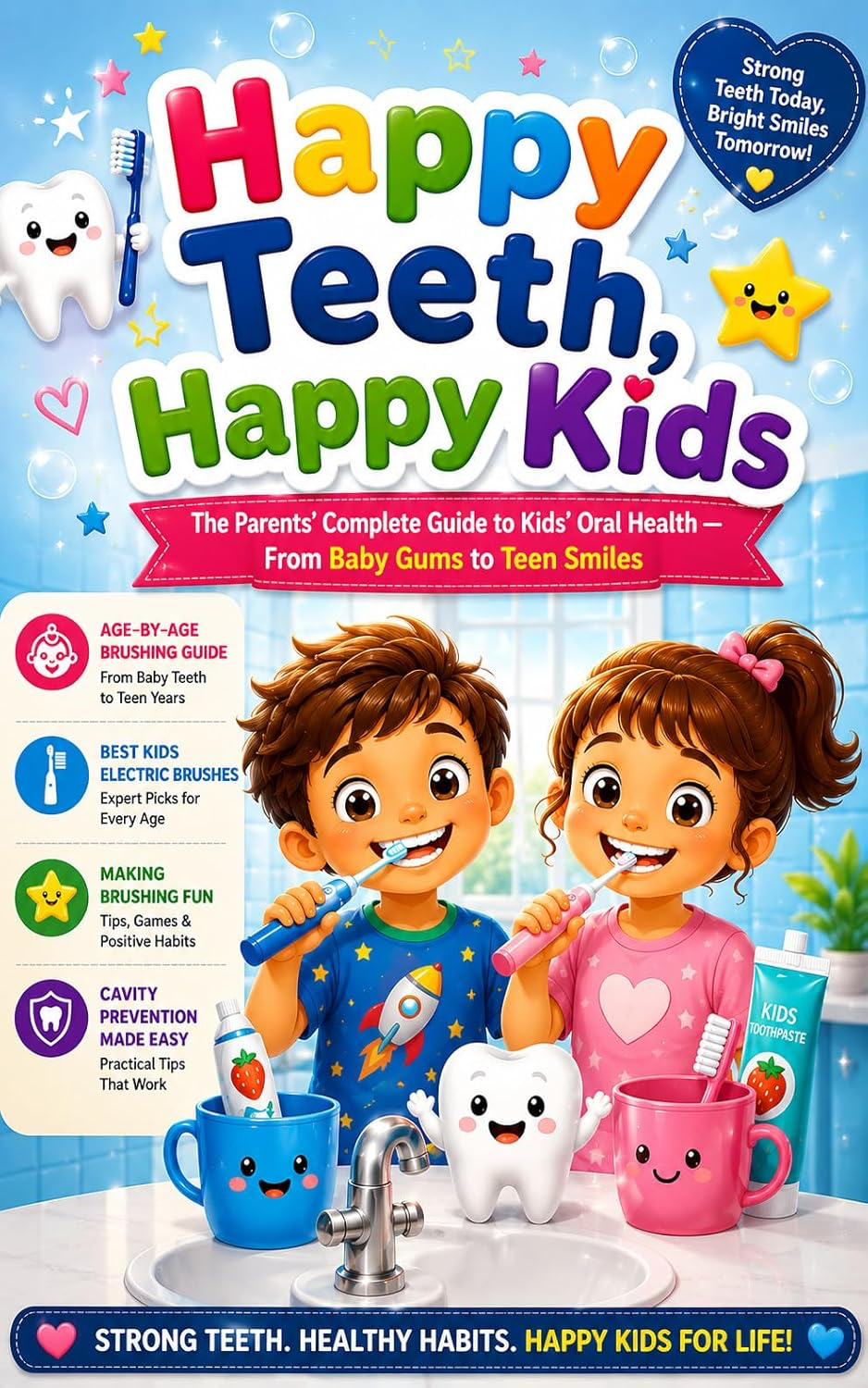 Cover of Happy Teeth, Happy Kids oral health ebook